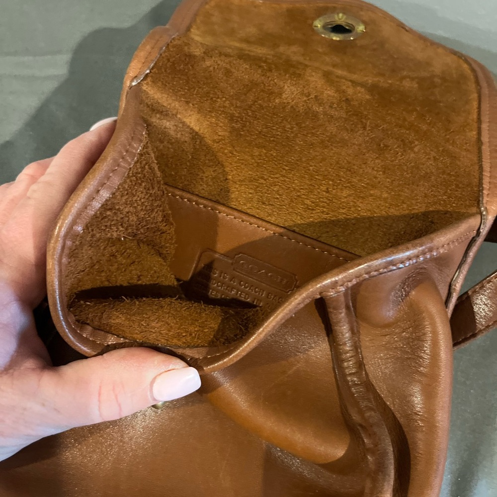 Coach Tan Leather Crossbody Bag - Picture 3 of 3